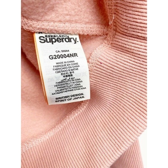 Superdry Womens Track And Field Hoodie Pink 6 - Picture 11 of 12